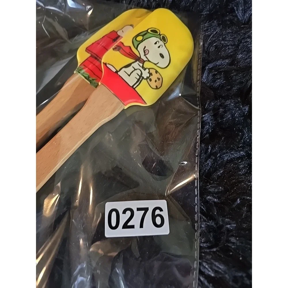 Lenox‎ Chef Snoopy Woodstock  2 Piece Silicone Spatula Set Collectible Yellow